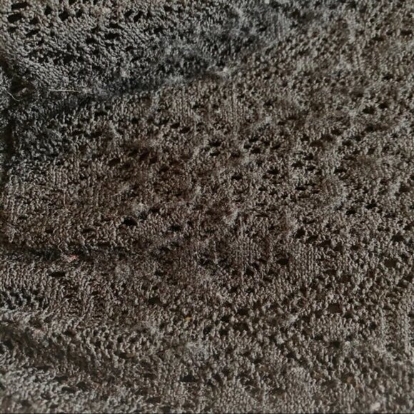 Anthropologie Dress Black Smocked Crochet Full Skirt Leifnotes Brand size Small - Picture 14 of 14